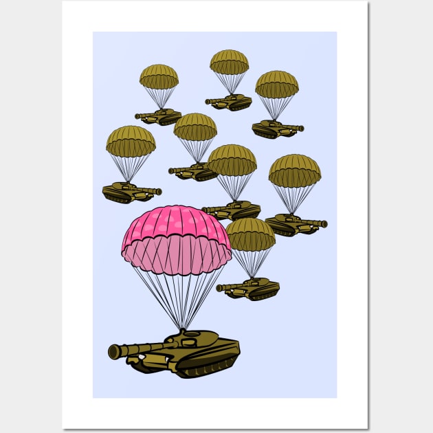 Tank Parachute Wall Art by mailboxdisco